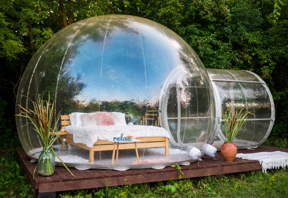 clear bubble tent outdoor shelter